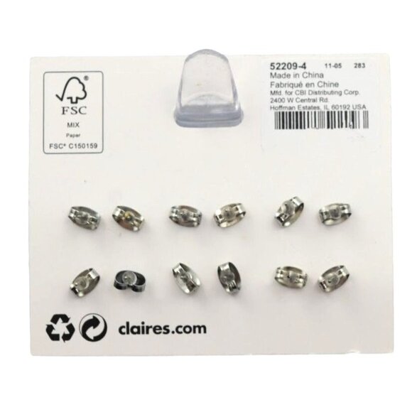 Claires Halloween Stud Earrings Set Of 6 Bats Caldron Witch Hat Cat Bat Skull - Picture 2 of 2